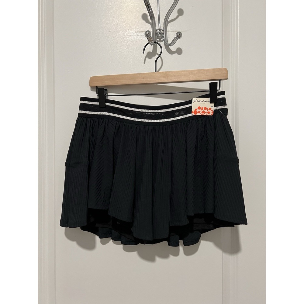 Free People Movement Women's‎ Sultry Skirt Black Size Large Tennis NWT $78